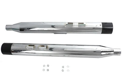 V-Twin Factory Sample Chrome Touring Style Muffler Set for Harley Davidson FLT by V-Twin
