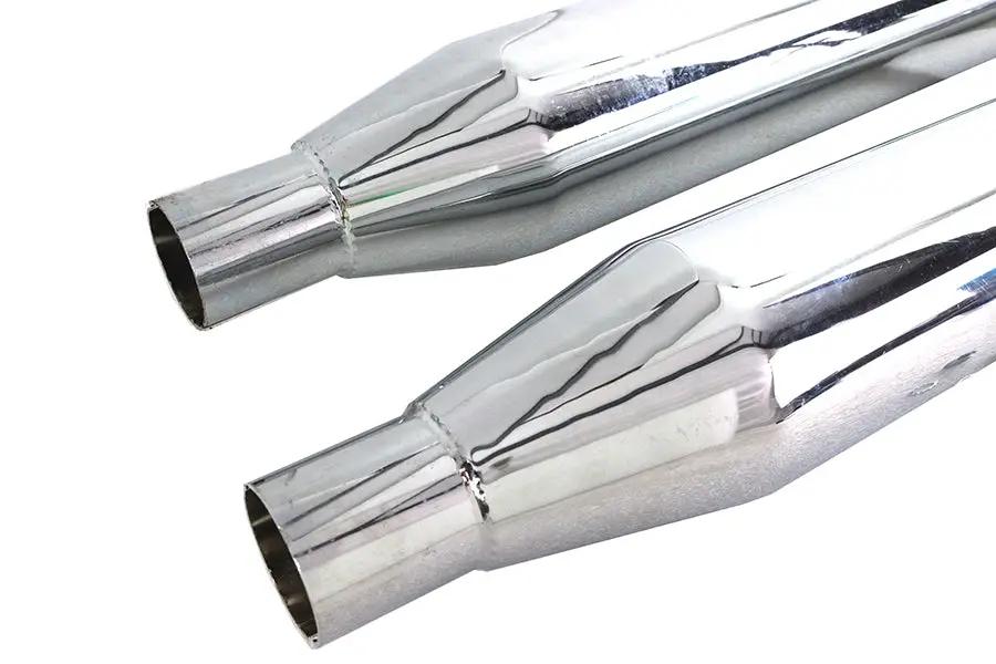 V-Twin Factory Sample Chrome Touring Style Muffler Set for Harley Davidson FLT by V-Twin