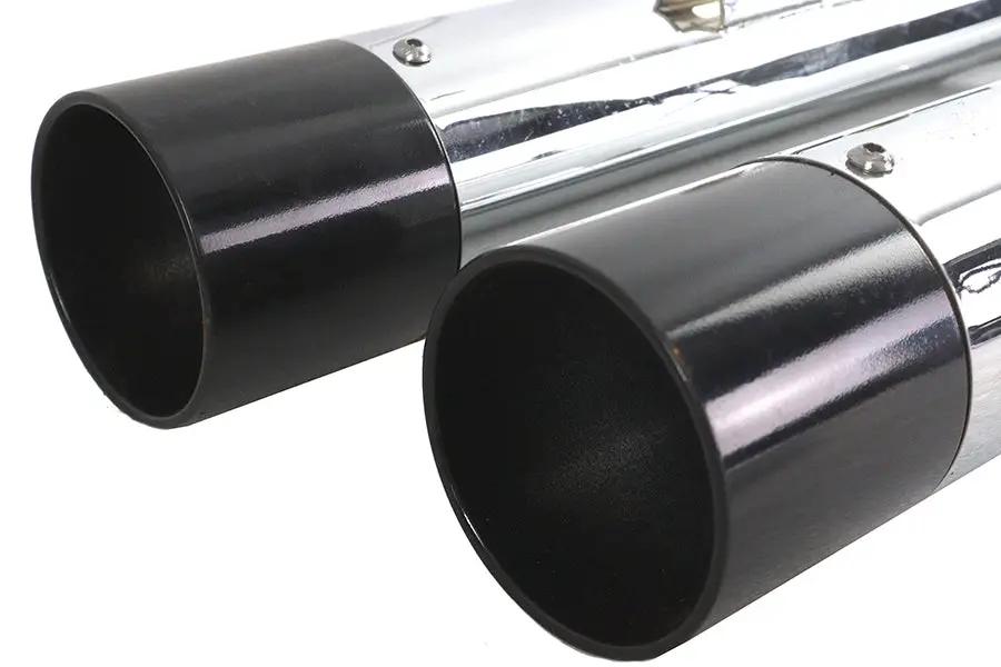V-Twin Factory Sample Chrome Touring Style Muffler Set for Harley Davidson FLT by V-Twin