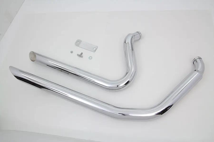 Factory Sample Wyatt Gatling Exhaust Drag Pipe Set Side by V-Twin