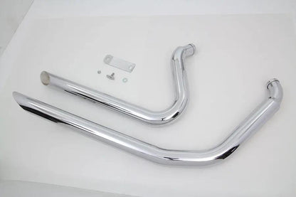Factory Sample Wyatt Gatling Exhaust Drag Pipe Set Side by V-Twin