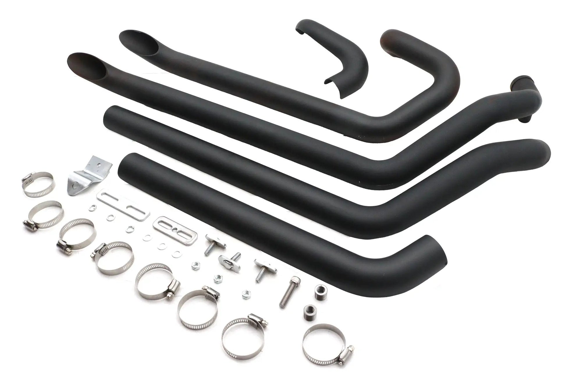 Wyatt Gatling FXST Street Fighter Drag Pipe Set Black - Part #2478 by Wyatt Gatling