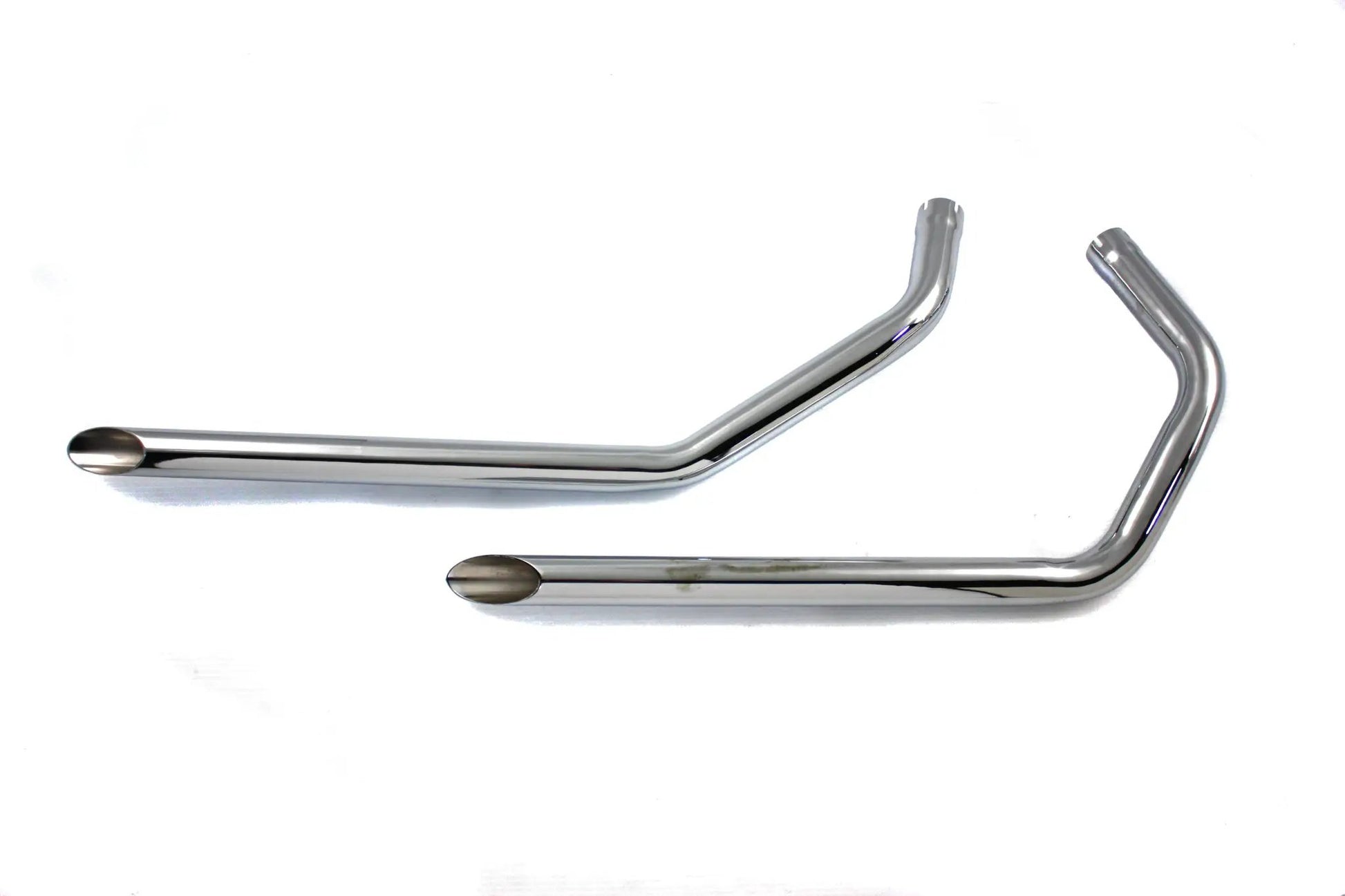 V-Twin Wyatt Gatling Exhaust Drag Pipe Set with Slash Cut Ends for Harley XL Models by V-Twin