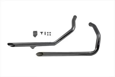 Wyatt Gatling Exhaust Drag Pipe Set with Slash Cut Ends for Harley Davidson XL (1986-1995) by Wyatt Gatling