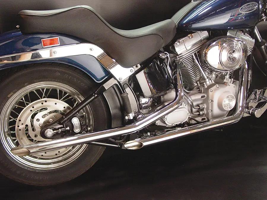 V-Twin Exhaust Drag Pipe Set with Slash Cut Ends for Harley Davidson FXST (1986-1995) by V-Twin