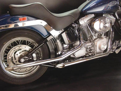 V-Twin Exhaust Drag Pipe Set with Slash Cut Ends for Harley Davidson FXST (1986-1995) by V-Twin