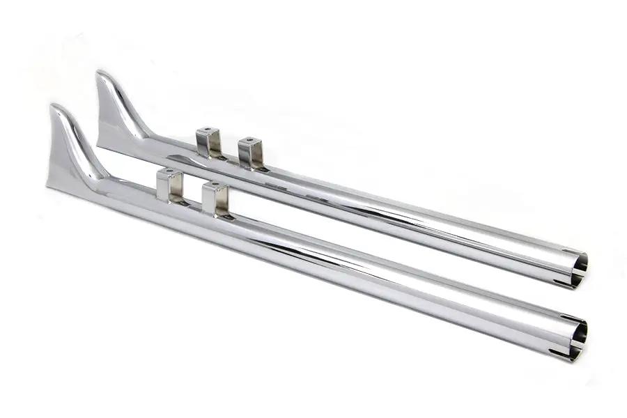 Wyatt Gatling 36 Inch Straight Fishtail Exhaust Set for Harley Davidson FLT by Wyatt Gatling