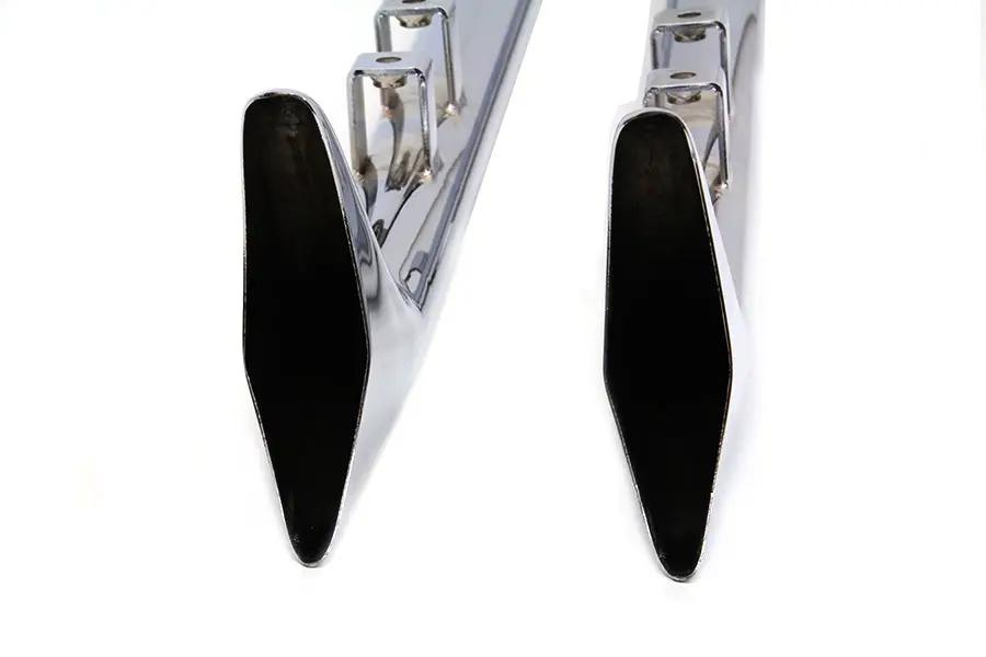 Wyatt Gatling 36 Inch Straight Fishtail Exhaust Set for Harley Davidson FLT by Wyatt Gatling