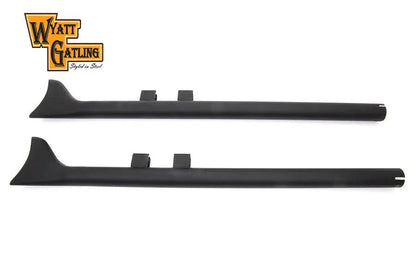 Wyatt Gatling 36 inch Straight Fishtail Exhaust Set for Harley Davidson FLT by Wyatt Gatling