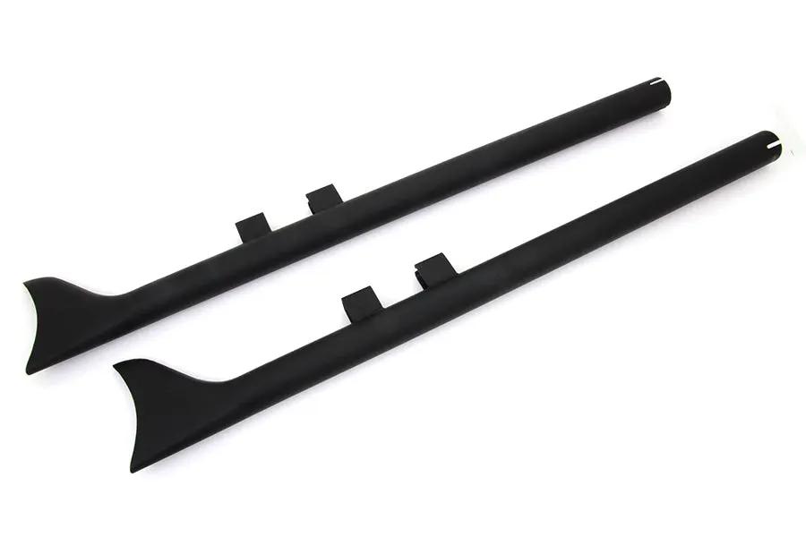 Wyatt Gatling 36 inch Straight Fishtail Exhaust Set for Harley Davidson FLT by Wyatt Gatling