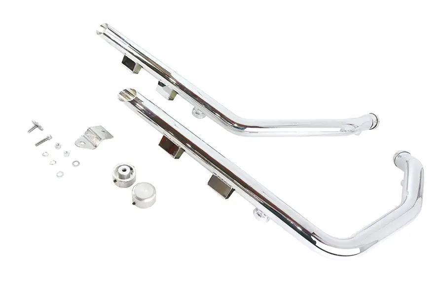 V-Twin Wyatt Gatling Exhaust Drag Pipe Set Slash Cut for Harley Davidson XL (2014-2023) by V-Twin