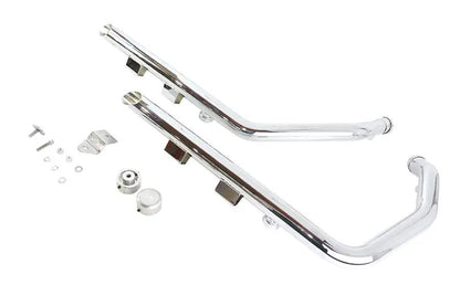 V-Twin Wyatt Gatling Exhaust Drag Pipe Set Slash Cut for Harley Davidson XL (2014-2023) by V-Twin