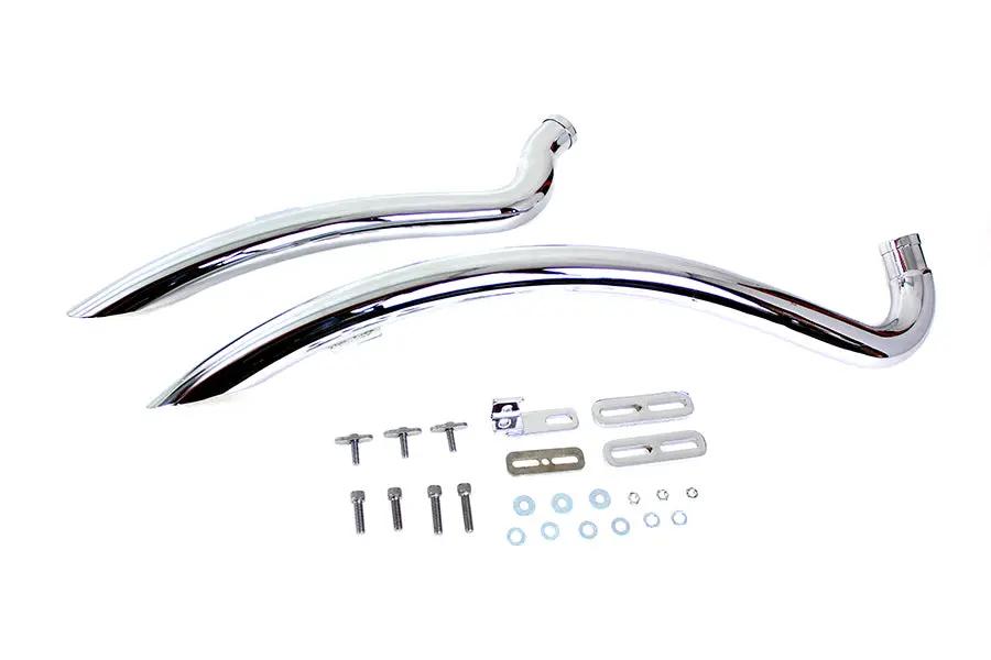 V-Twin Part 6477 Curved Radius Exhaust Header Set for Harley Davidson XL (1986-1995) by V-Twin