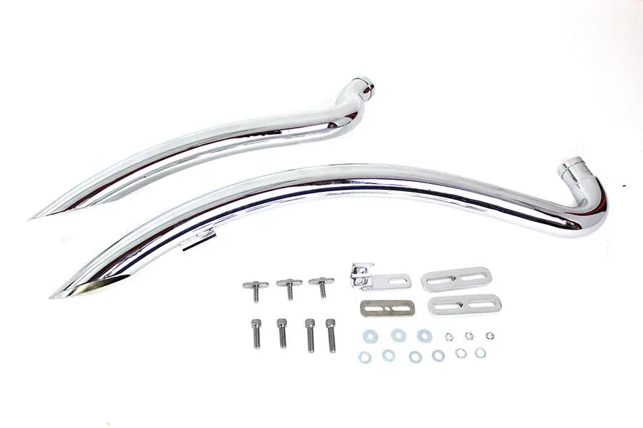 V-Twin Part 6477 Curved Radius Exhaust Header Set for Harley Davidson XL (1986-1995) by V-Twin