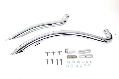 V-Twin Part 6477 Curved Radius Exhaust Header Set for Harley Davidson XL (1986-1995) by V-Twin
