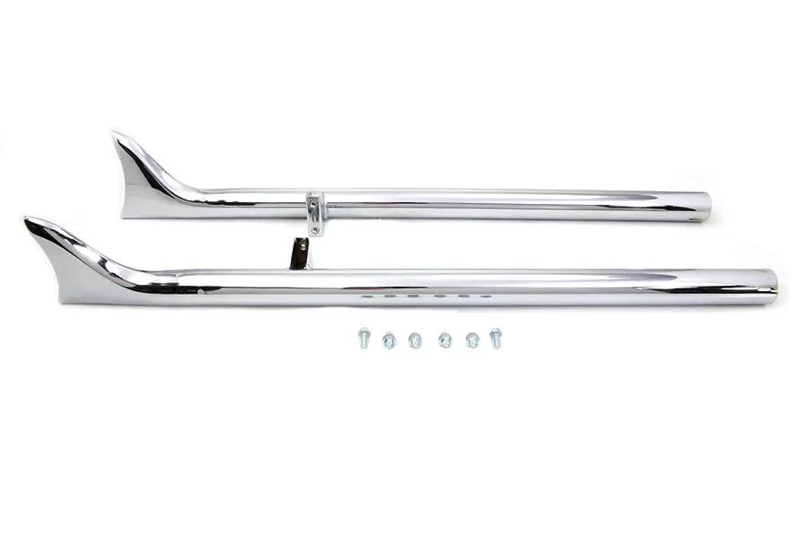 V-Twin Indian Straight Fishtail Set Chrome for Harley Davidson Chief (2015-2024) by V-Twin
