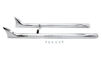 V-Twin Indian Straight Fishtail Set Chrome for Harley Davidson Chief (2015-2024) by V-Twin