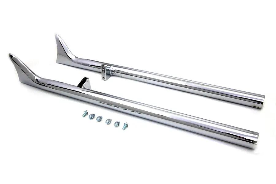 V-Twin Indian Straight Fishtail Set Chrome for Harley Davidson Chief (2015-2024) by V-Twin