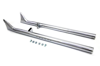 V-Twin Indian Straight Fishtail Set Chrome for Harley Davidson Chief (2015-2024) by V-Twin