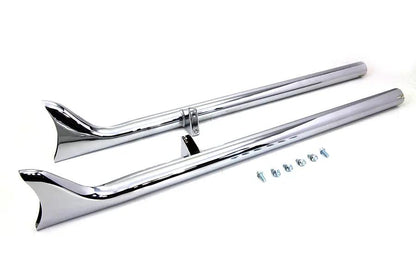 V-Twin Indian Straight Fishtail Set Chrome for Harley Davidson Chief (2015-2024) by V-Twin