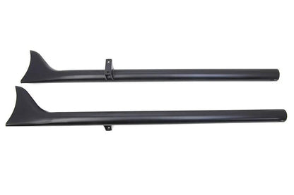 V-Twin Indian Straight Fishtail Exhaust Set for Harley Davidson Chief - Black by V-Twin