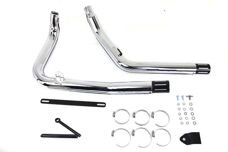 MCM 2-1/4 Inch Vortex Drag Pipe Set for Harley Davidson XL by MCM