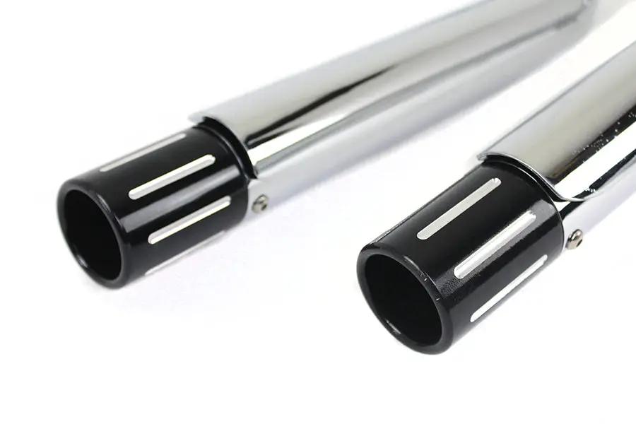 MCM 2-1/4 Inch Vortex Drag Pipe Set for Harley Davidson XL by MCM