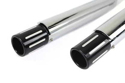 MCM 2-1/4 Inch Vortex Drag Pipe Set for Harley Davidson XL by MCM