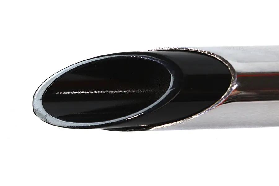 V-Twin Exhaust Drag Pipe Set with Short Black Slash Tips for Harley Davidson FXST (2007-2016) by V-Twin