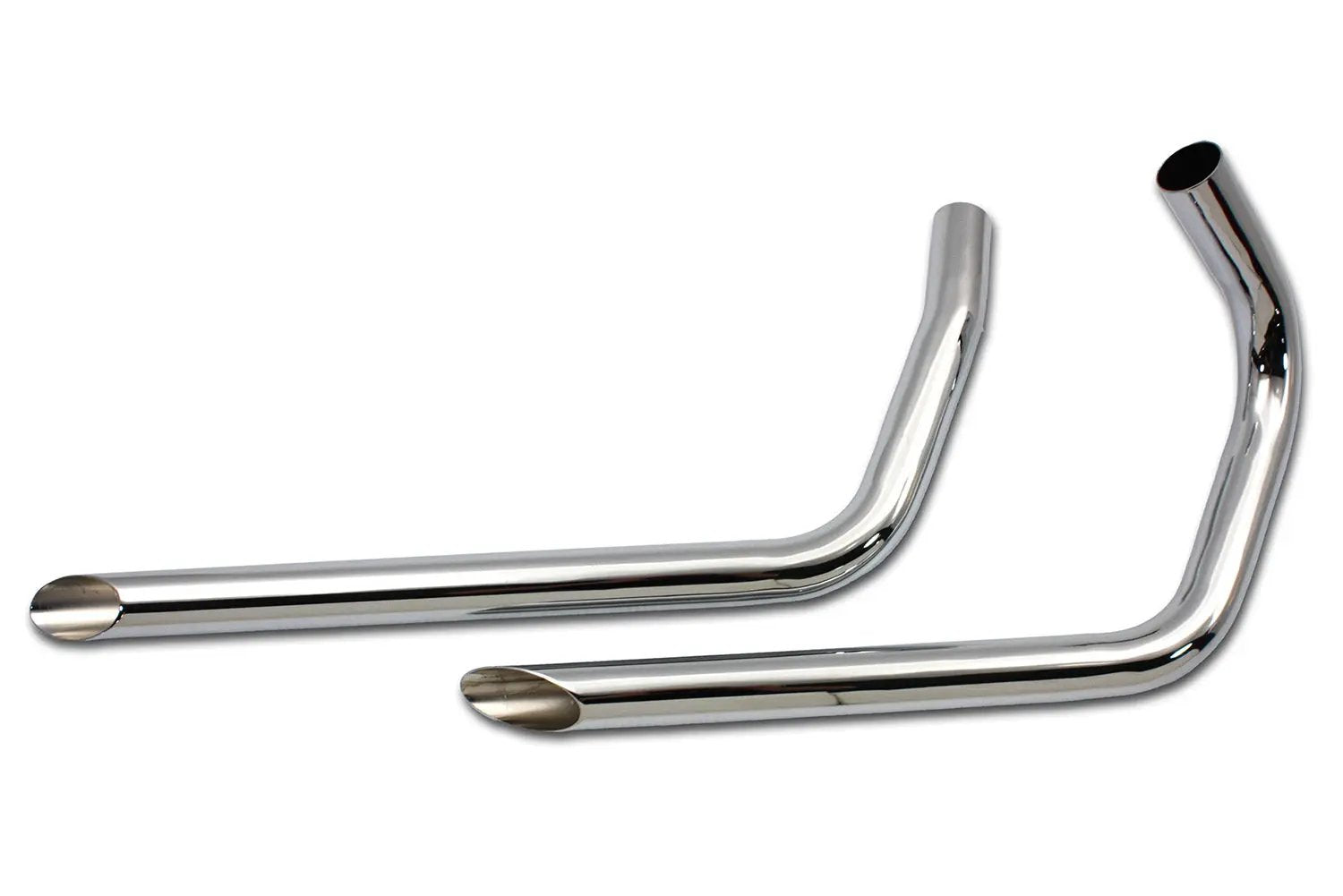 Paughco Exhaust Drag Pipe Set with Slash Cut Ends for Harley Davidson UL (1937-1946) by Paughco