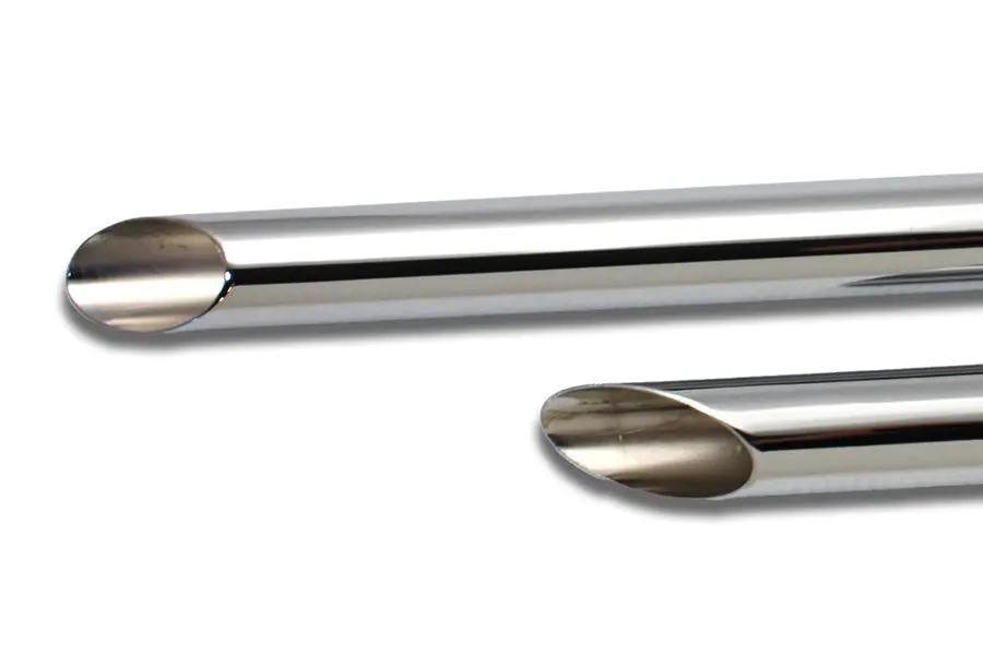 Paughco Exhaust Drag Pipe Set with Slash Cut Ends for Harley Davidson UL (1937-1946) by Paughco