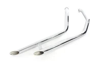 Paughco 735EVOS Exhaust Drag Pipe Set Slash Cut for Harley Davidson FLT (1985-1994) by Paughco