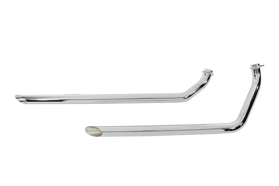 Paughco 730D40 40 Inch Shotgun Exhaust Drag Pipe Set for V-Twin Motorcycles by Paughco