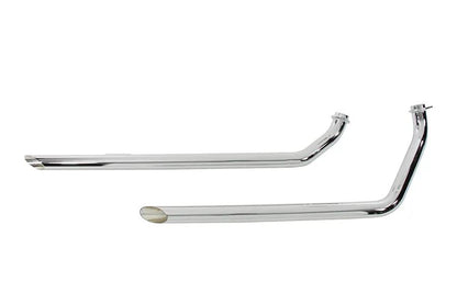 Paughco 730D40 40 Inch Shotgun Exhaust Drag Pipe Set for V-Twin Motorcycles by Paughco