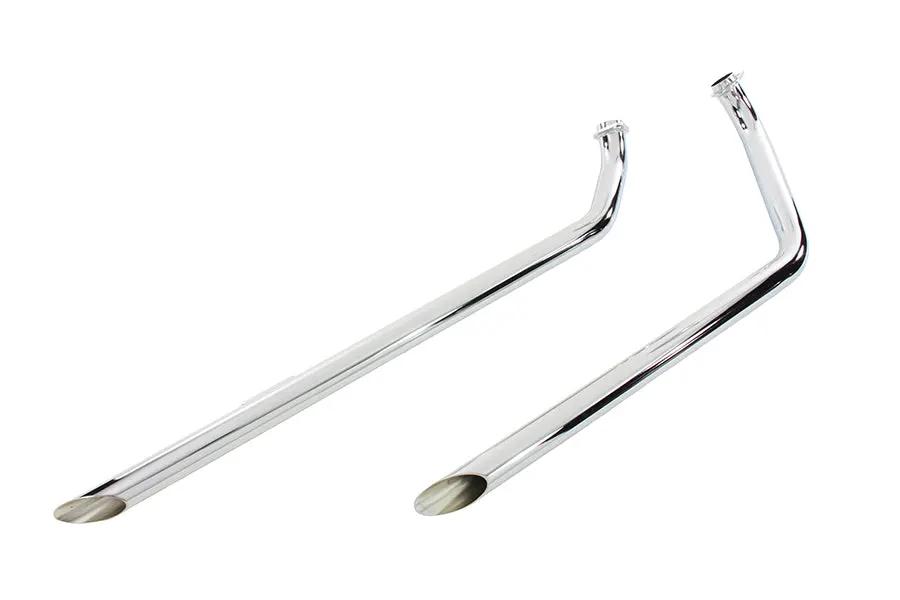 Paughco 730D40 40 Inch Shotgun Exhaust Drag Pipe Set for V-Twin Motorcycles by Paughco