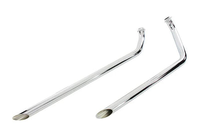 Paughco 730D40 40 Inch Shotgun Exhaust Drag Pipe Set for V-Twin Motorcycles by Paughco