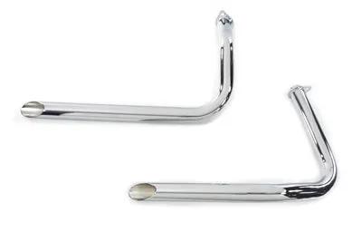 Paughco 724 Exhaust Drag Pipes for Harley Davidson FL (1966-1969) - Mechanical and Hydraulic Style by Paughco