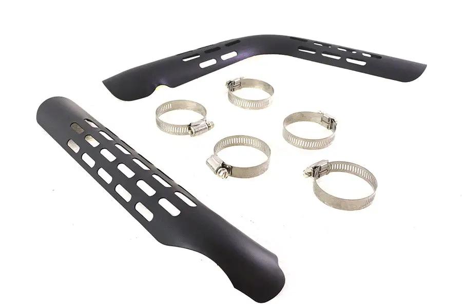 V-Twin Exhaust Heat Shield Set Perforated Style for Harley Davidson FXST (1986-1995) by V-Twin
