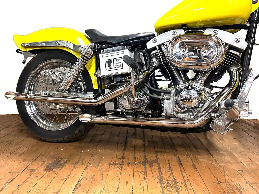 MCM FXE Goose Drag Pipe Set Chrome for Harley Davidson FXE (1970-1979) by MCM
