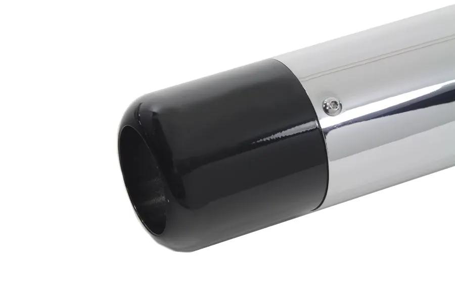 V-Twin Muffler Set with Black Hollow Point End Tips for Harley Davidson FLT (1995-2004) by V-Twin
