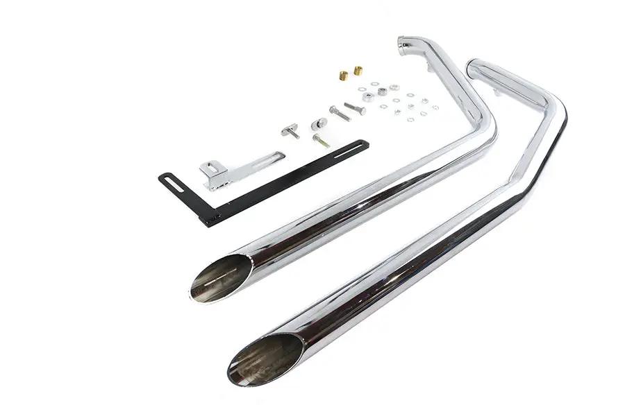 V-Twin 5500 Exhaust Drag Pipe Set for Harley Davidson FXST (2007-2016) by V-Twin