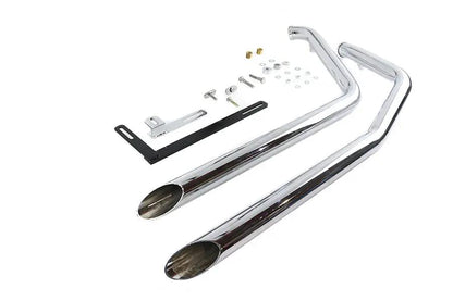 V-Twin 5500 Exhaust Drag Pipe Set for Harley Davidson FXST (2007-2016) by V-Twin