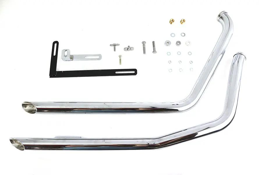 V-Twin 5500 Exhaust Drag Pipe Set for Harley Davidson FXST (2007-2016) by V-Twin