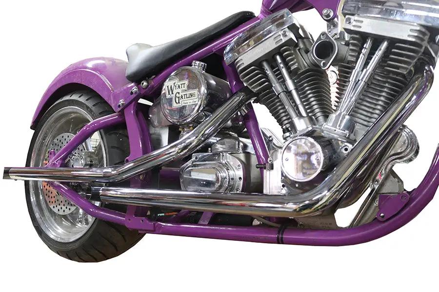V-Twin Drag Pipe Set Slash Cut End with Long Black Tips for Harley Davidson FXST (1986-1995) by V-Twin