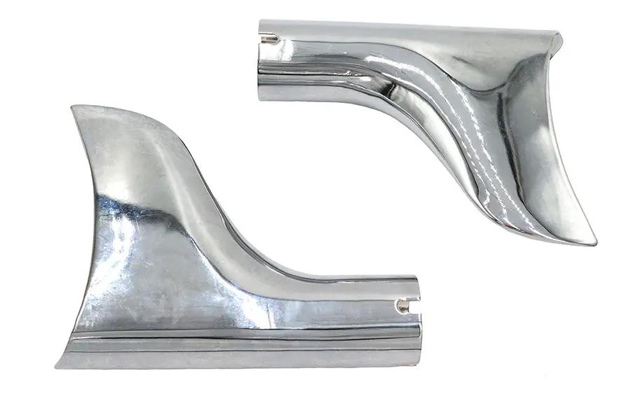 V-Twin Chrome Fishtail Tip Set for 1-3/4 Inch Muffler - Part Number 08-0203-2 by V-Twin