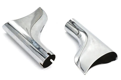 V-Twin Chrome Fishtail Tip Set for 1-3/4 Inch Muffler - Part Number 08-0203-2 by V-Twin