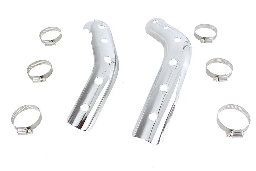 V-Twin XL Heat Shield Set with Chrome Finish for Harley Davidson XL Models - Part #75028A by V-Twin
