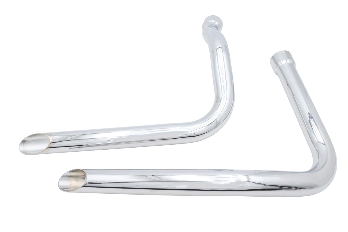 V-Twin 30-4018 Panhead Drag Pipe Set Chrome for 1948-1957 Harley-Davidson FL