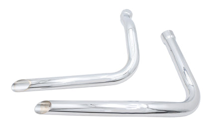 V-Twin 30-4018 Panhead Drag Pipe Set Chrome for 1948-1957 Harley-Davidson FL
