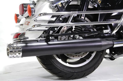 V-Twin Wyatt Gatling Muffler Set with Shooter Style End Tips for Harley Davidson FLT (1995-2004) by V-Twin